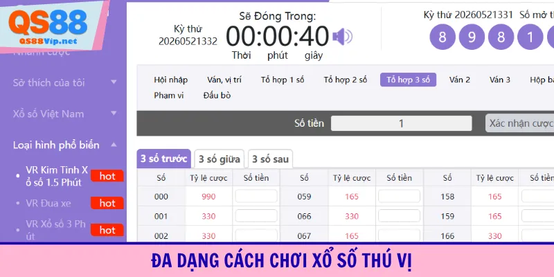 Đa dạng cách chơi xổ số thú vị