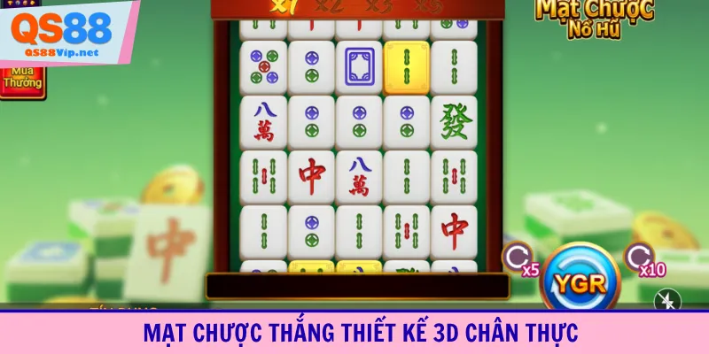 Mạt Chược Thắng thiết kế 3D chân thực